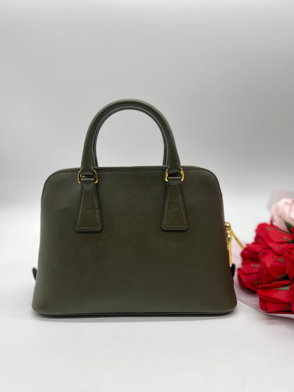 Prada Saffiano Promenade Handbag - Reeluxs 