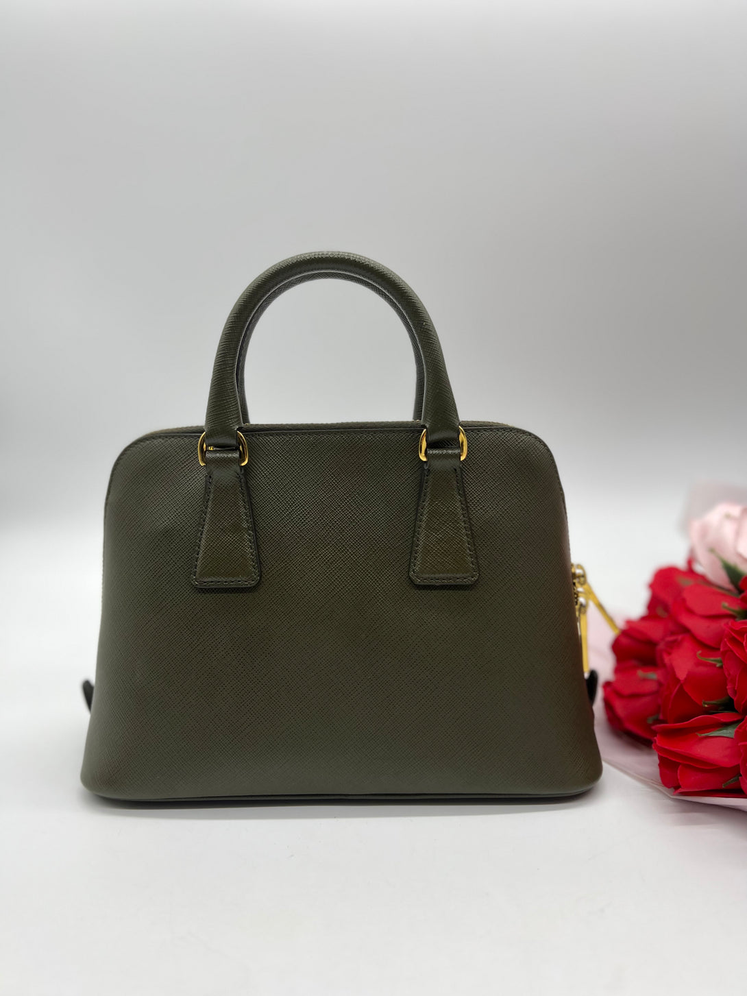 Prada Saffiano Promenade Handbag - Reeluxs 