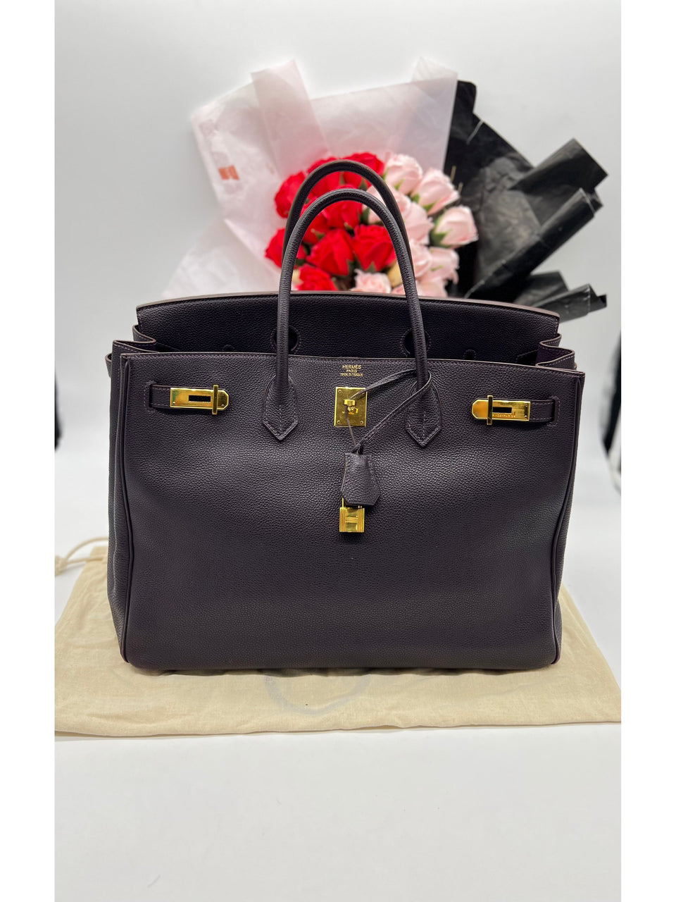 Hermes Birkins 35 Togo Leather GHW Handbags - Reeluxs 