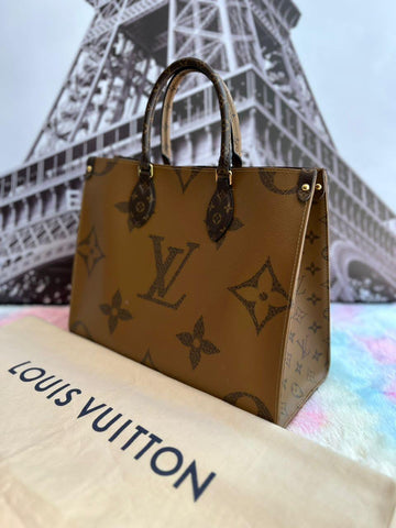 LOUIS VUITTON Monogram Giant Canvas Onthego MM Shoulder Bag - Reeluxs 