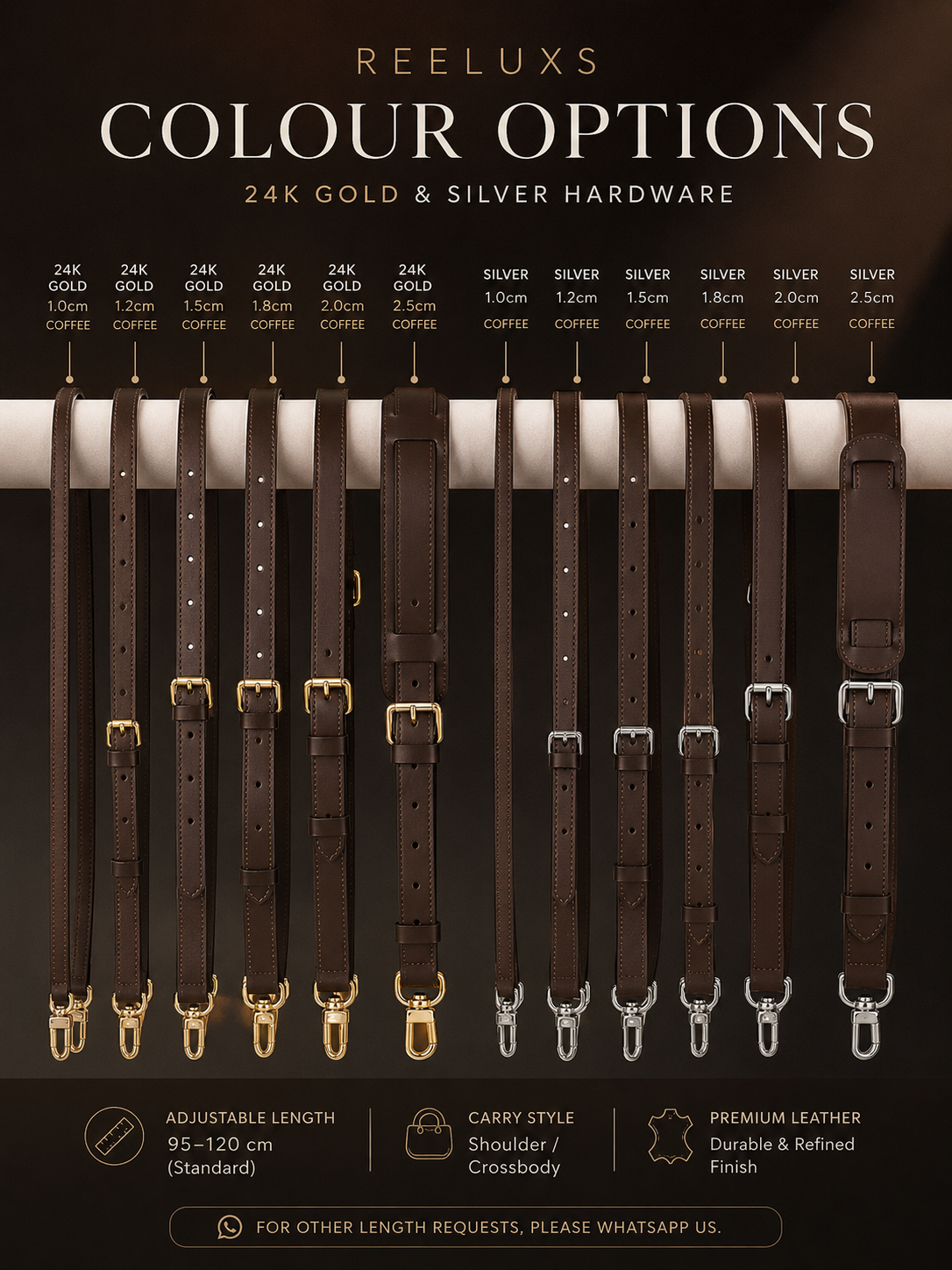Adjustable Bag Strap - Eben Leather