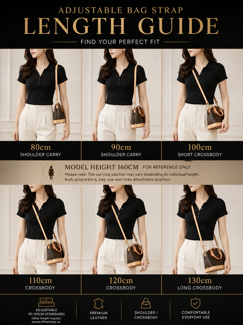 Adjustable Bag Strap - Eben Leather