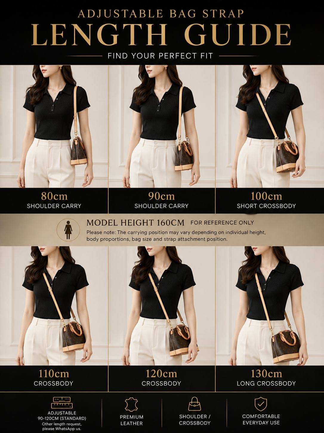 Adjustable Bag Strap - Eben Leather