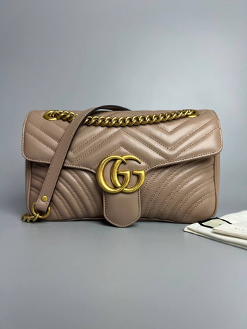 GUCCI GG Marmont super mini quilted leather Lady shoulder bag