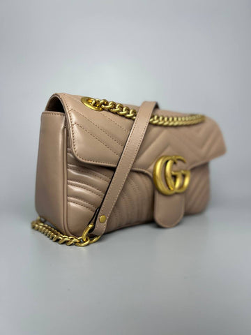 GUCCI GG Marmont super mini quilted leather Lady shoulder bag