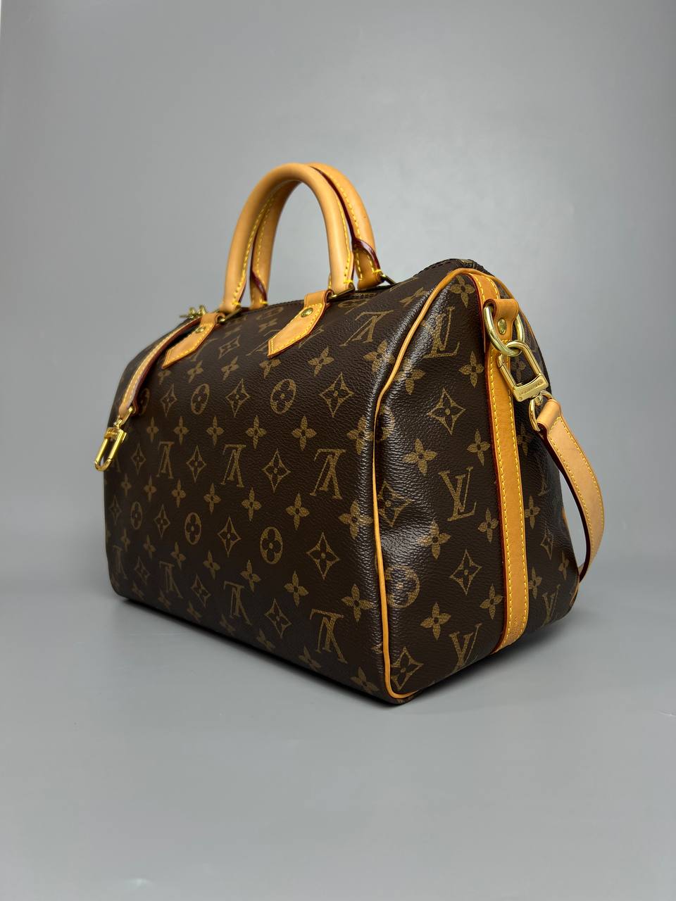 LOUIS VUITTON Speedy 30 Monogram Bandouliere Hand And Shoulder Bag For Women
