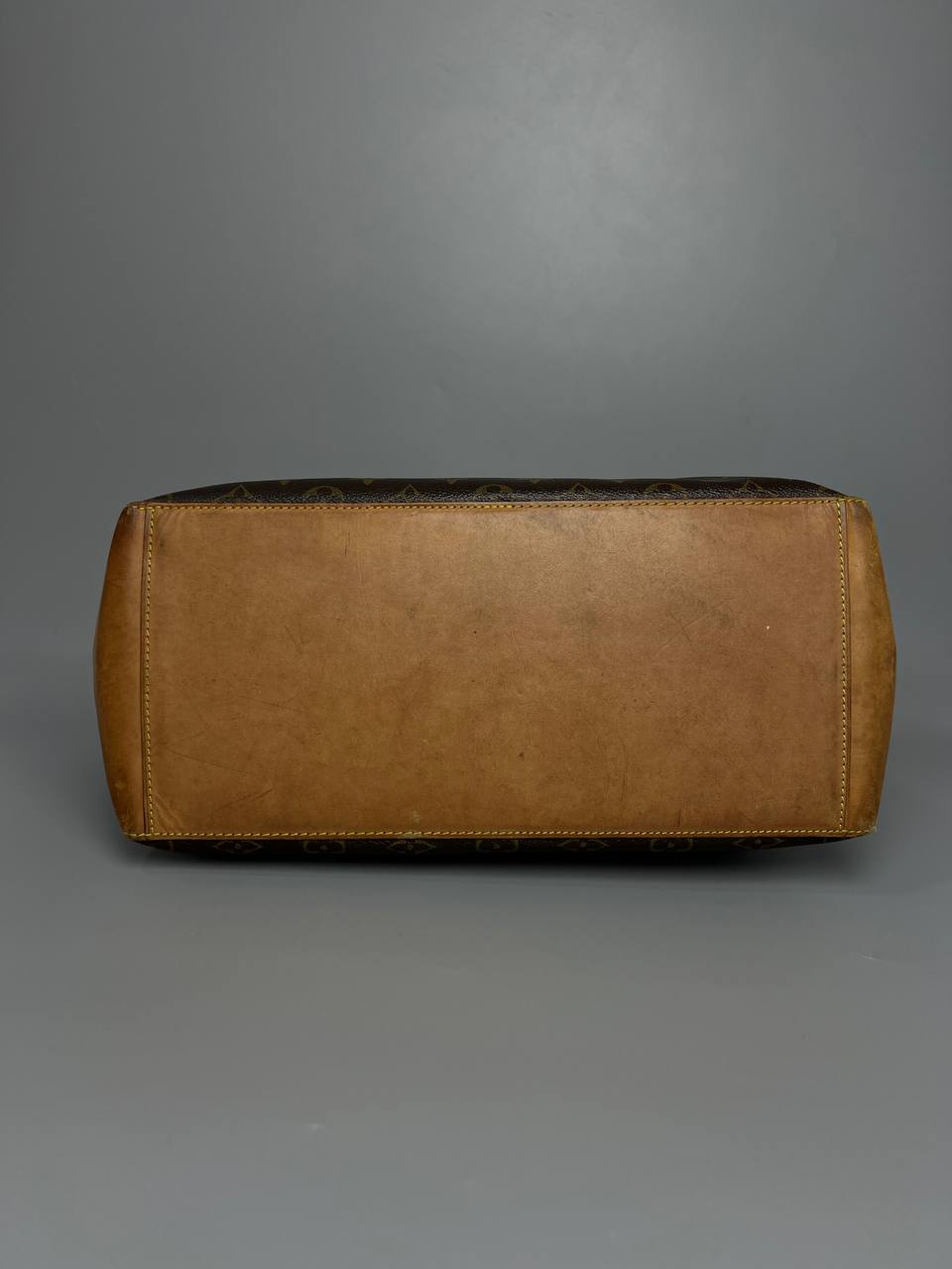 LOUIS VUITTON Brown Monogram Canvas Cabas Mezzo Tote Bag For Women