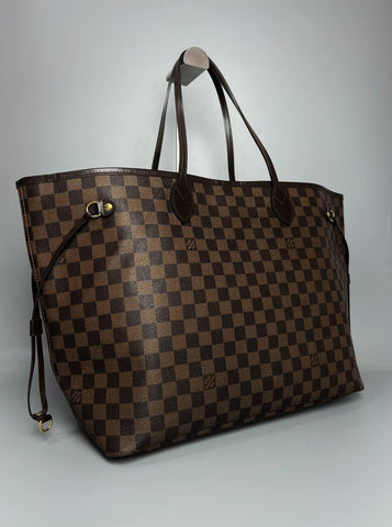 LOUIS VUITTON Neverfull GM Damier Ebene For Women