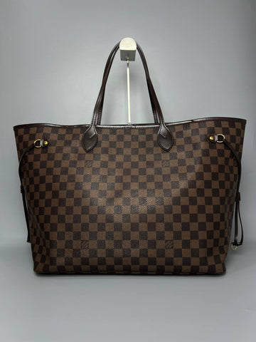 LOUIS VUITTON Neverfull GM Damier Ebene For Women