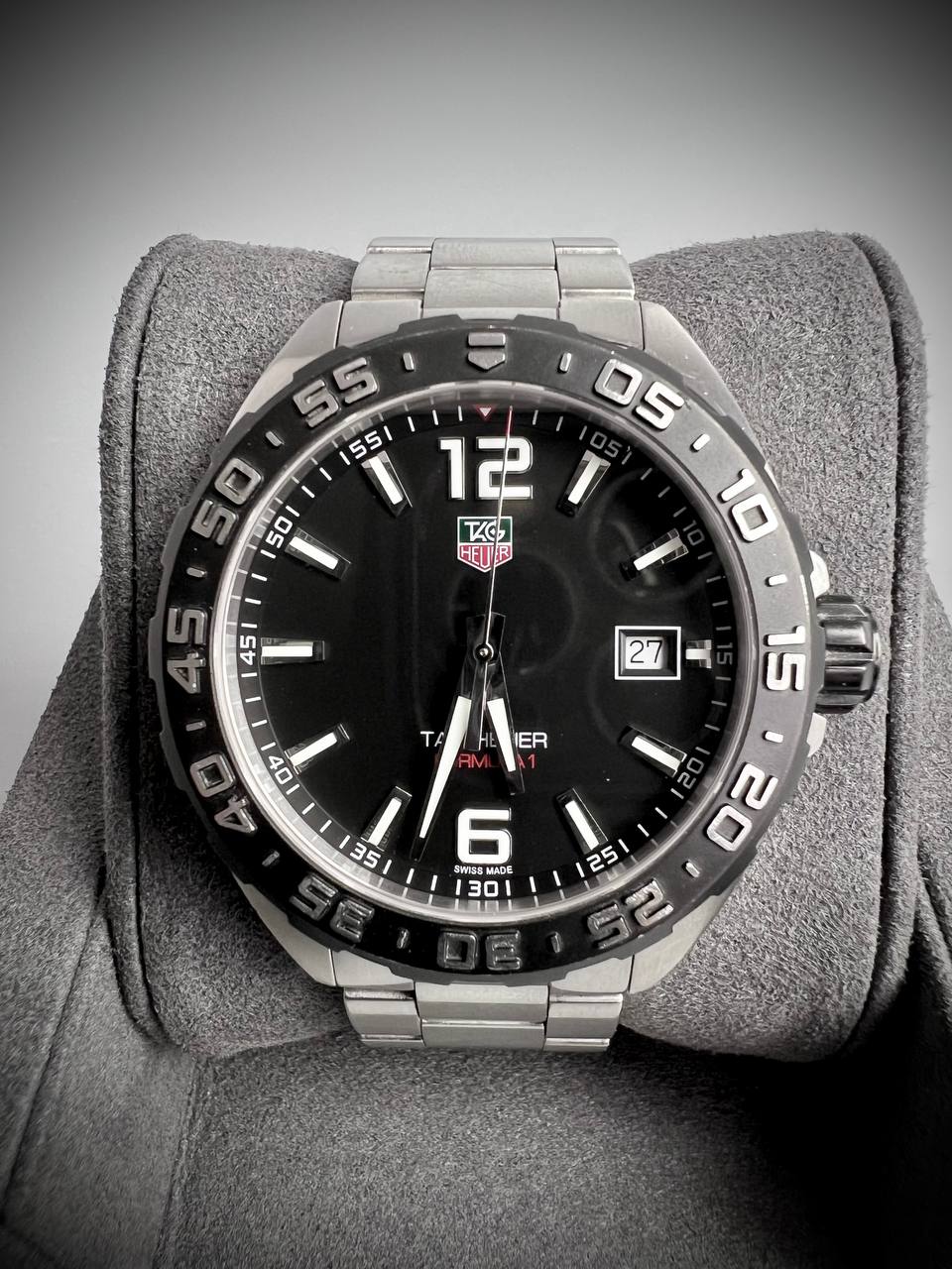TAG HEUER Formula 41mm Silver With Black Dial Automatic Men’s Watch