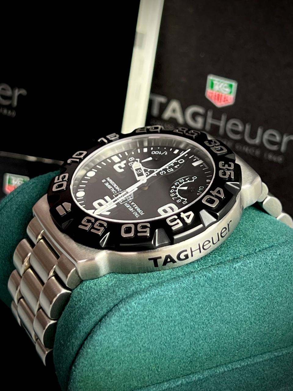 TAG HEUER Quartz Movement 42MM Formula Chronograph Men’s Watch