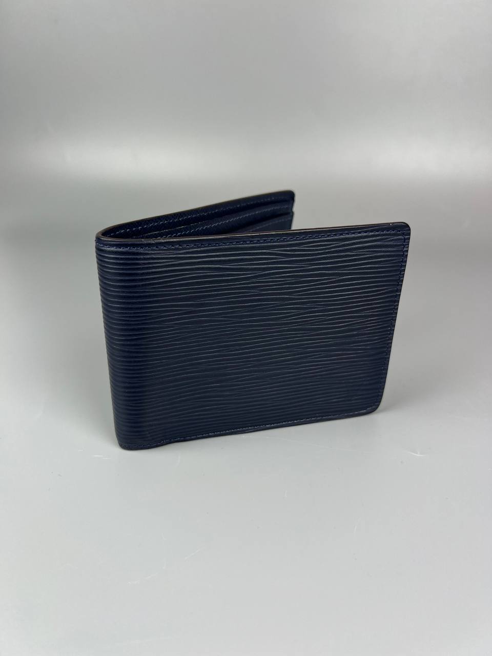 LOUIS VUITTON Navy Blue Epi Leather Multiple Bifold Wallet