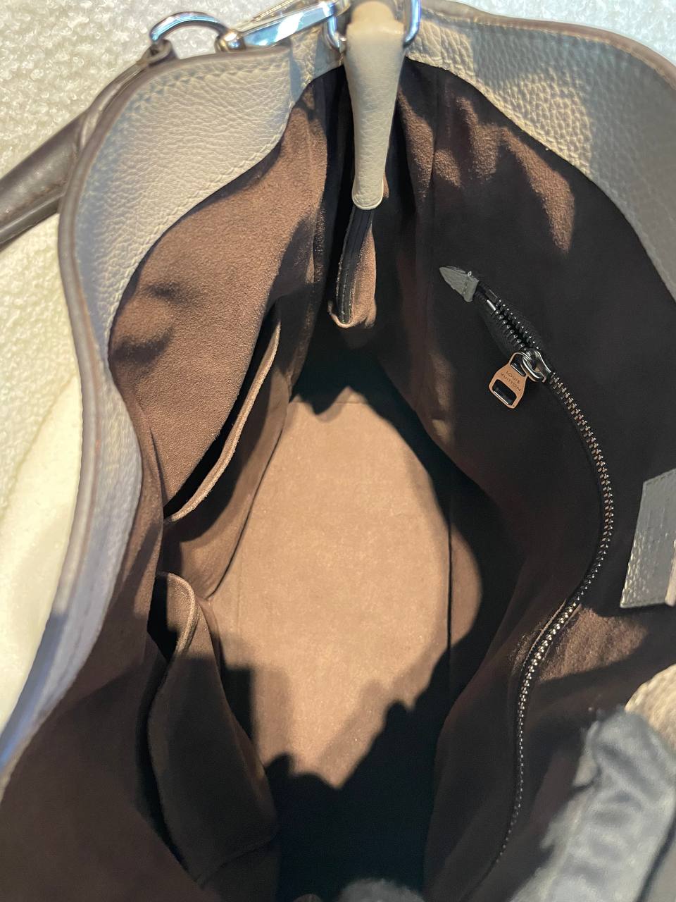 LOUIS VUITTON LV Mahina Babylone PM Galet Handbag