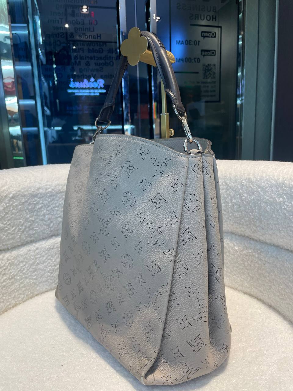 LOUIS VUITTON LV Mahina Babylone PM Galet Handbag