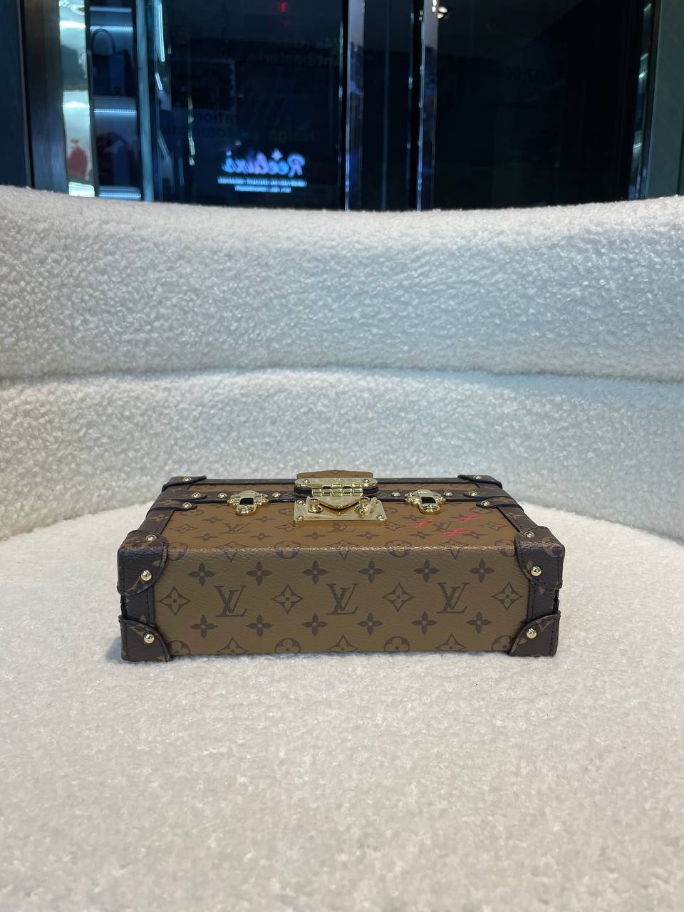 LOUIS VUITTON LV Monogram Reverse Canvas Petite Malle Bag