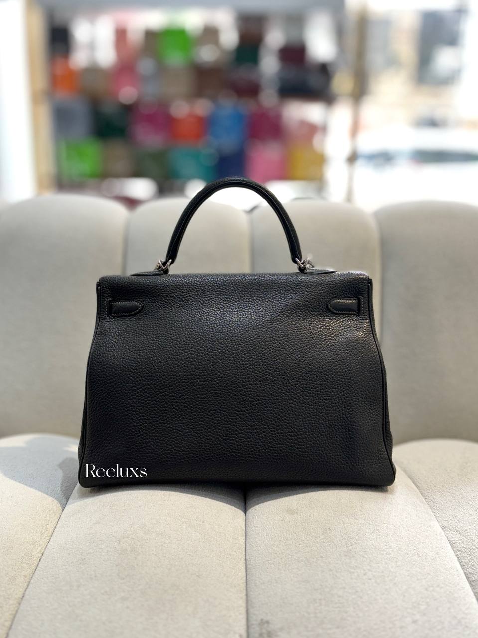 HERMES Kelly 35 2 Way&nbsp; Clemence Leather Handbag - Shoulder Bag