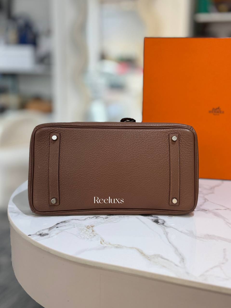 HERMES Birkin 35 Leather Hand Bag ( SHW )