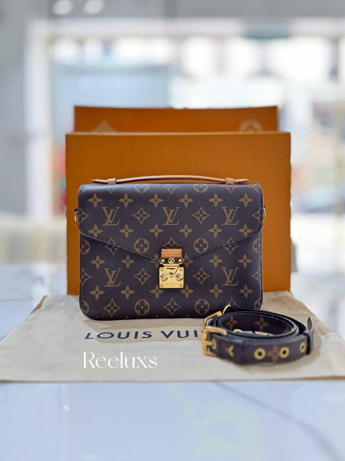 FullSet LOUIS VUITTON LV Pochette Metis Monogram Shoulder Bag