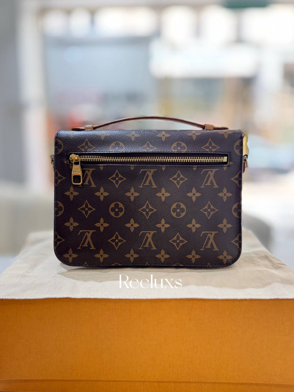 FullSet LOUIS VUITTON LV Pochette Metis Monogram Shoulder Bag