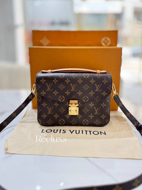 FullSet LOUIS VUITTON LV Pochette Metis Monogram Shoulder Bag