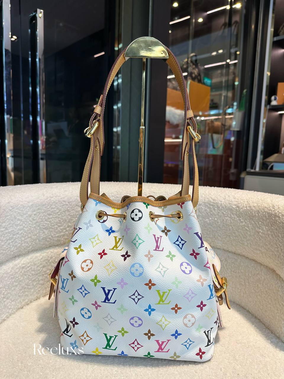 LOUIS VUITTON LV Monogram Multicolor Petit Noe Bucket Bag