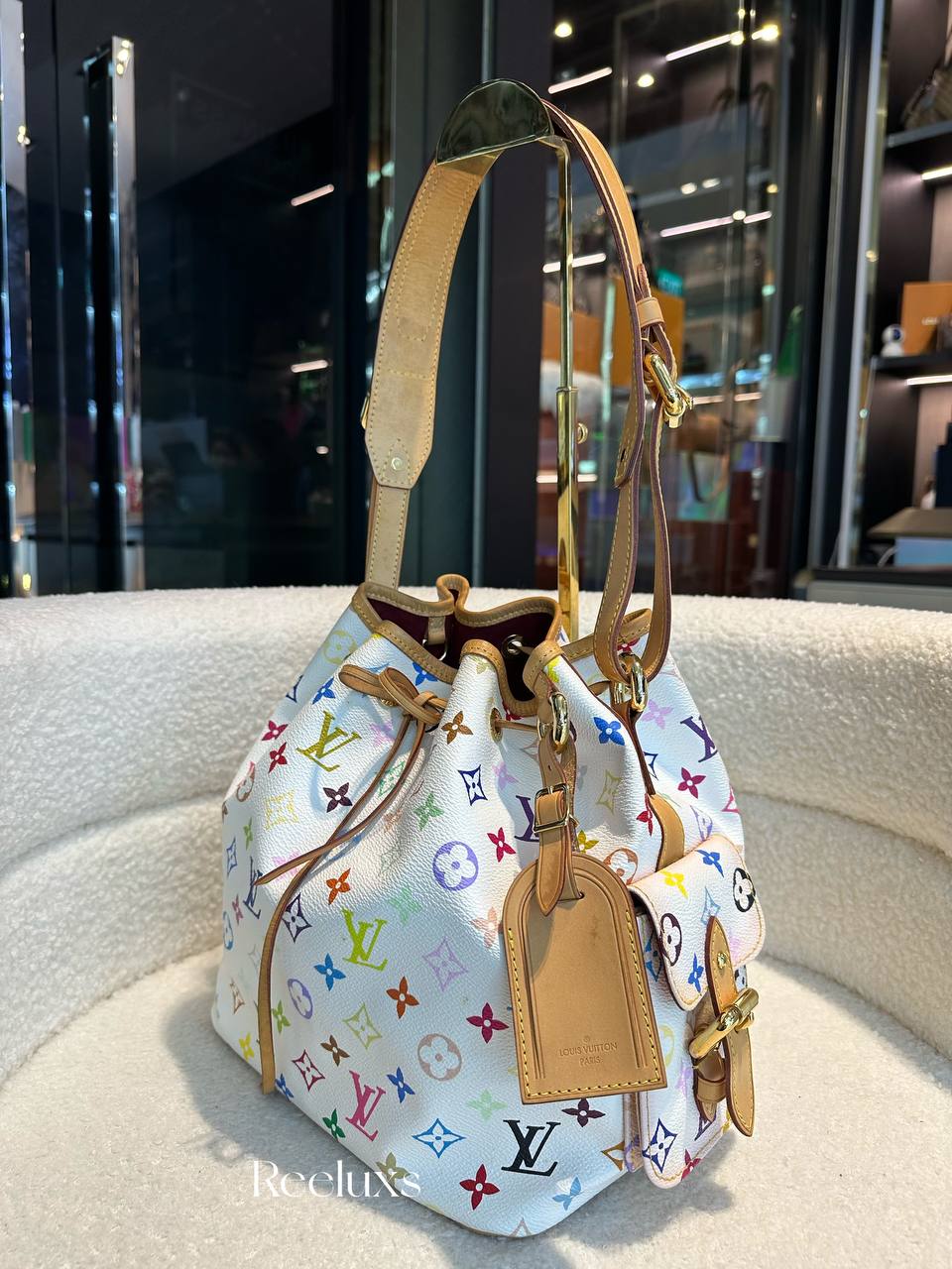LOUIS VUITTON LV Monogram Multicolor Petit Noe Bucket Bag