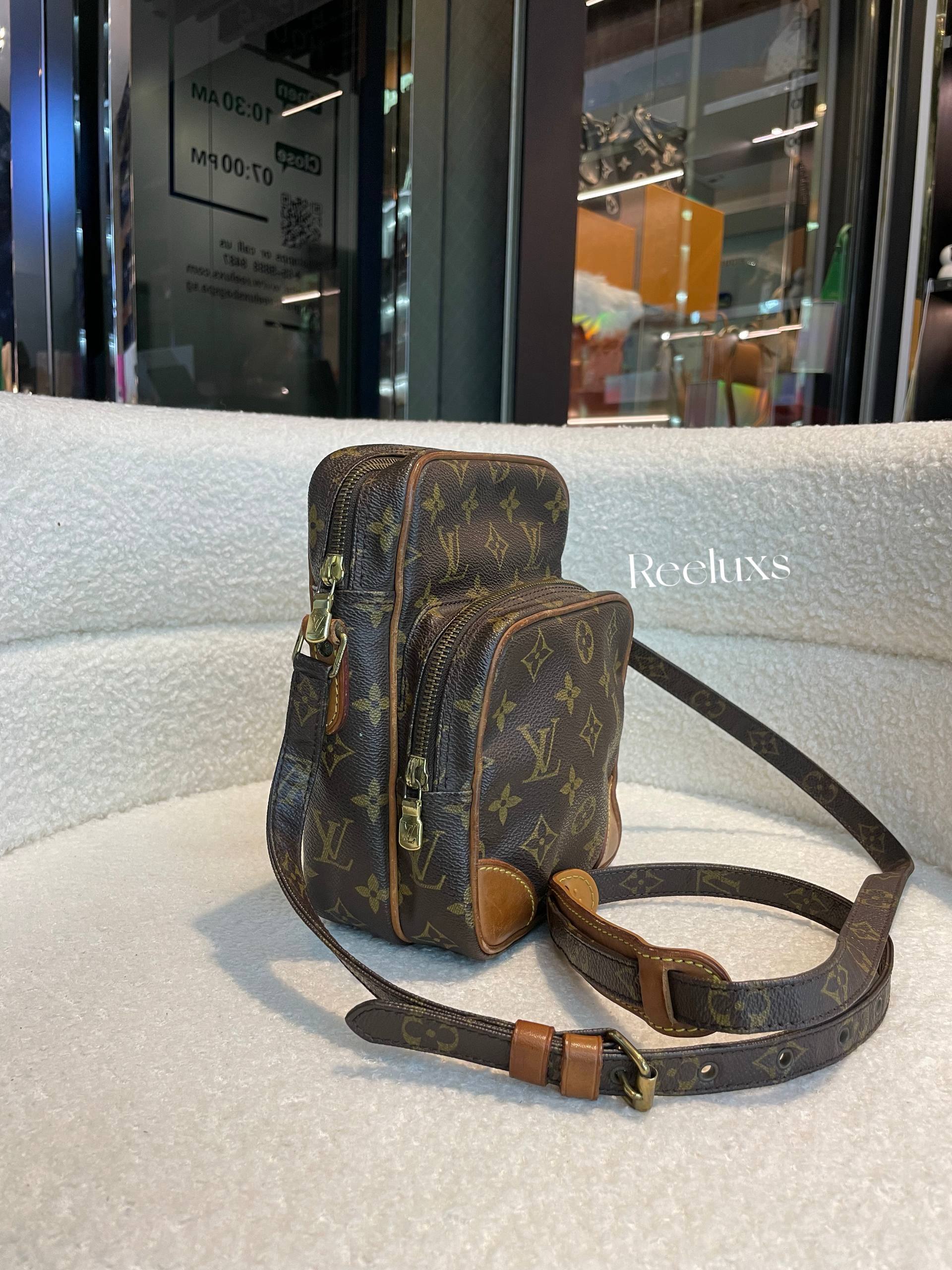 LOUIS VUITTON LV Monogram Amazon Brown Shoulder Bag
