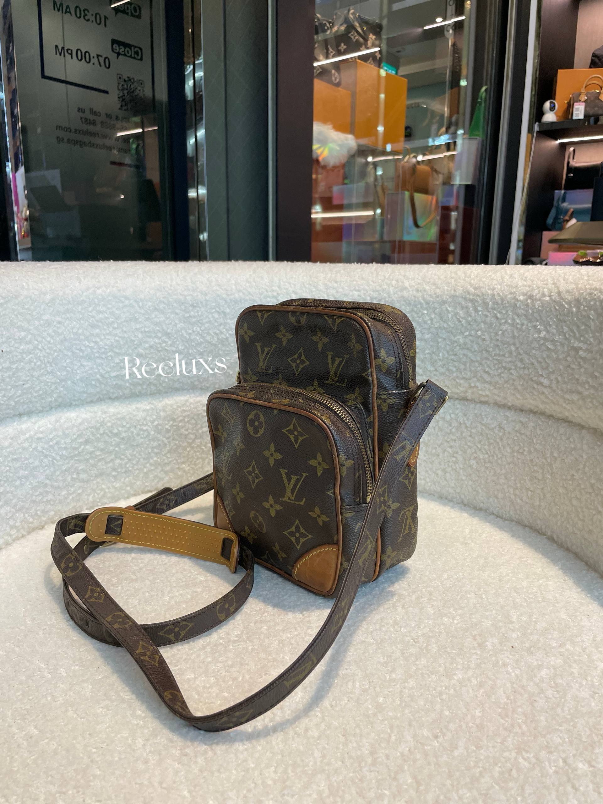 LOUIS VUITTON LV Monogram Amazon Brown Shoulder Bag Reeluxs LOUIS VUITTON LV Monogram Amazon Brown Shoulder Bag Reeluxs