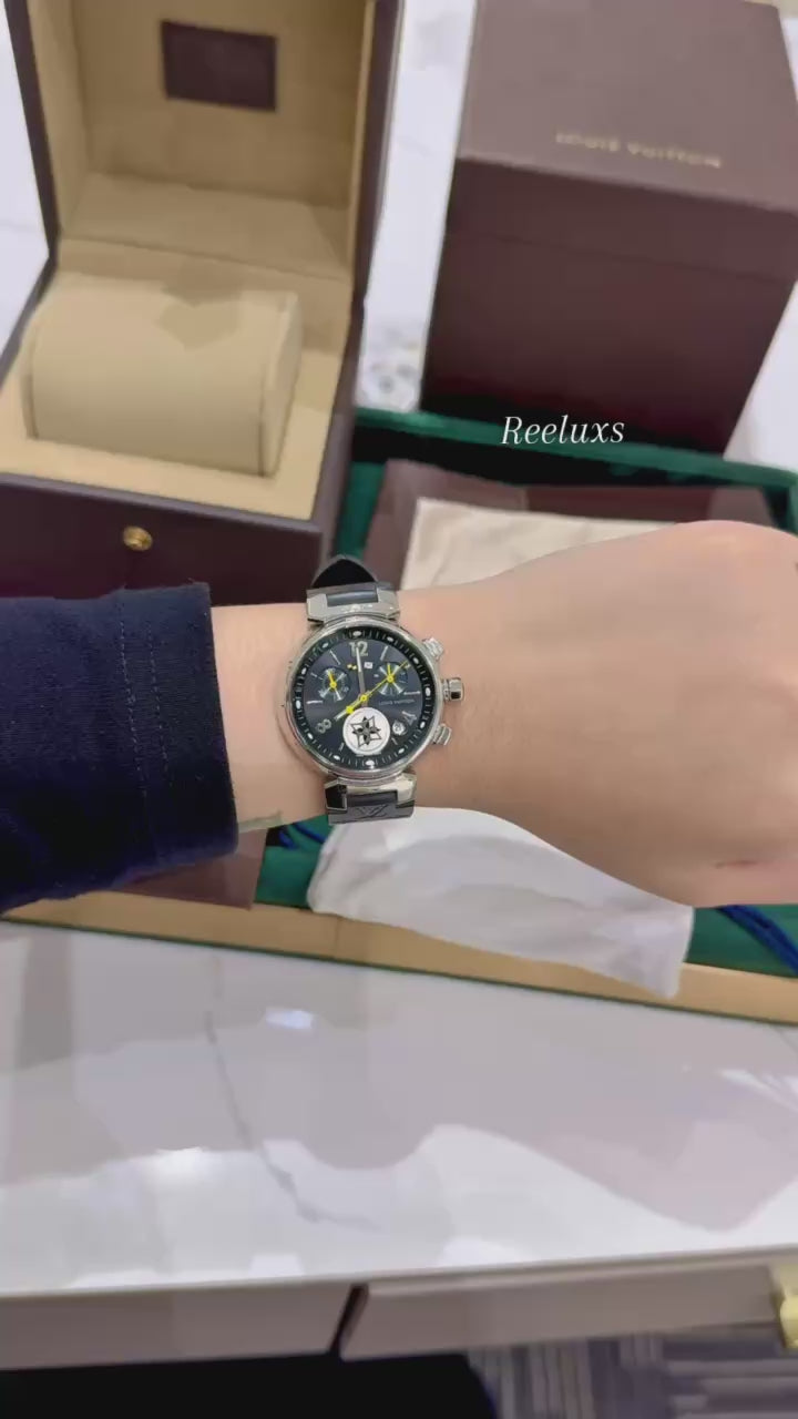 FULL SET LOUIS VUITTON LV Tambour Lovely Cup Chronograph Watch