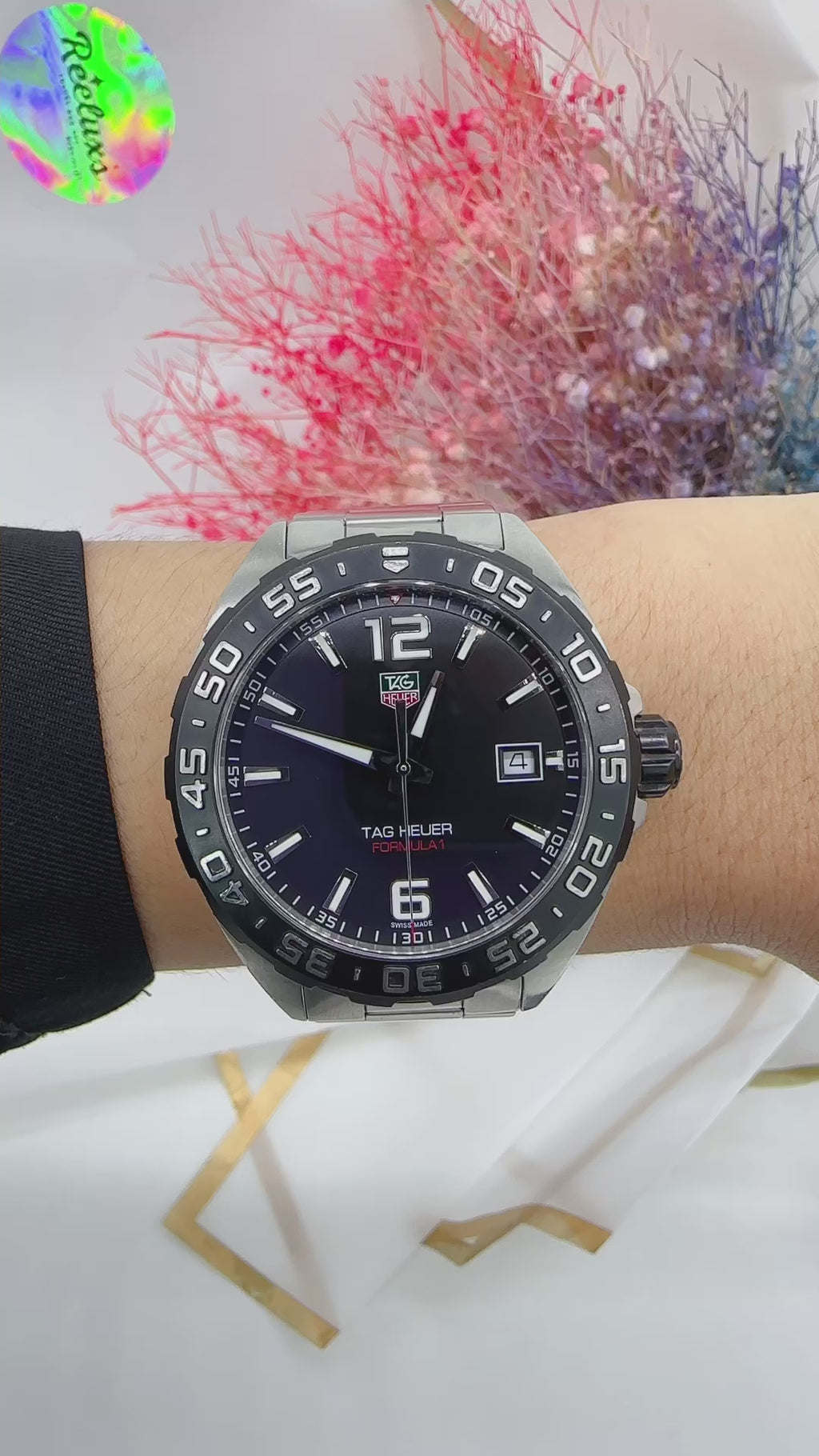 TAG HEUER Formula 41mm Silver With Black Dial Automatic Men’s Watch