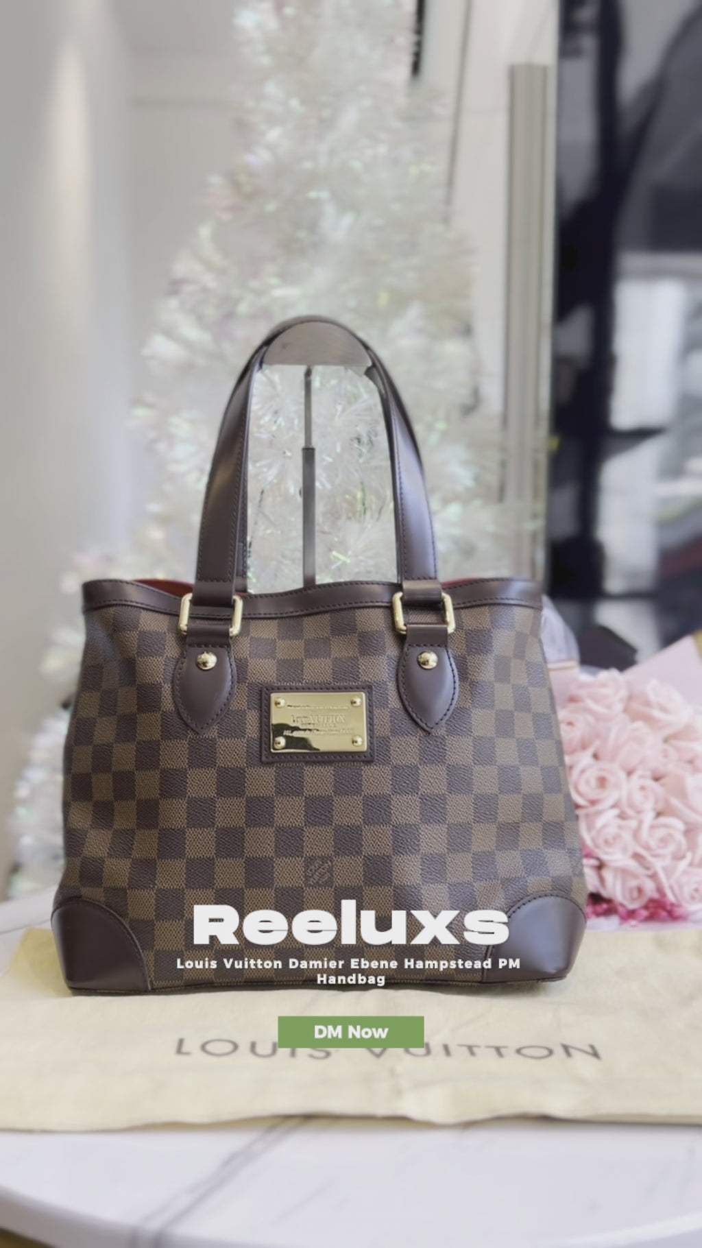 LOUIS VUITTON Hampstead PM Damier Ebene