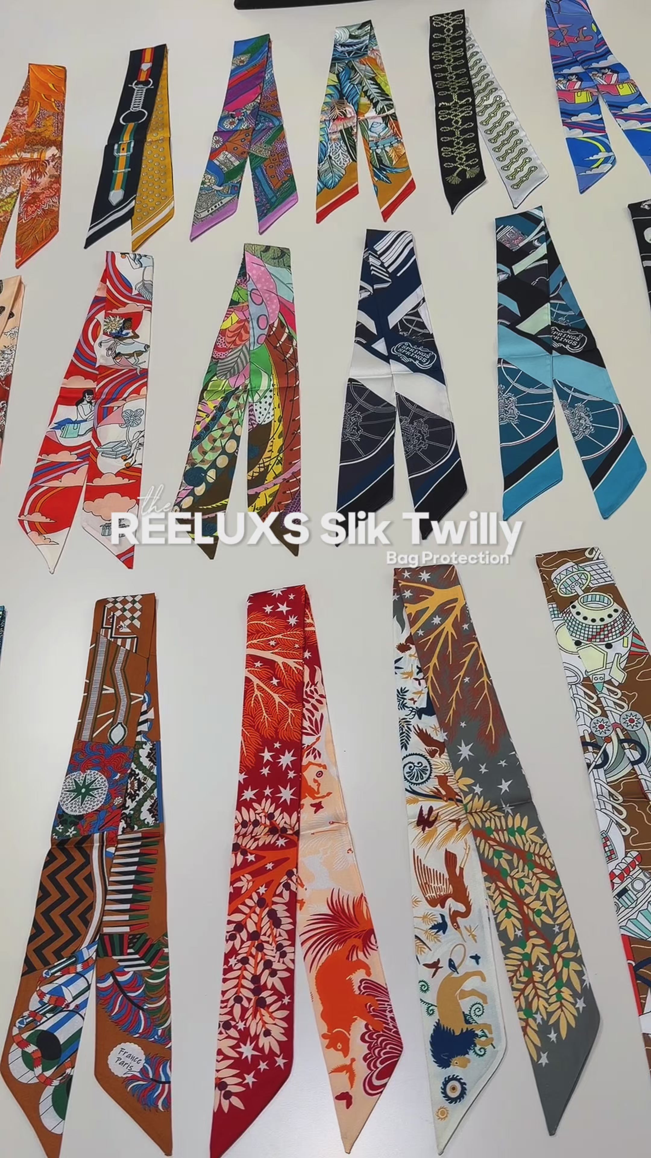 REELUXS Silk Twilly – Versatile Elegance in Every Thread