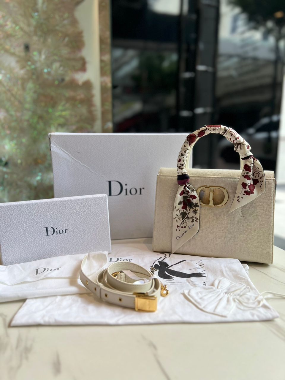 Christian Dior ST Honoré Leather Handbag