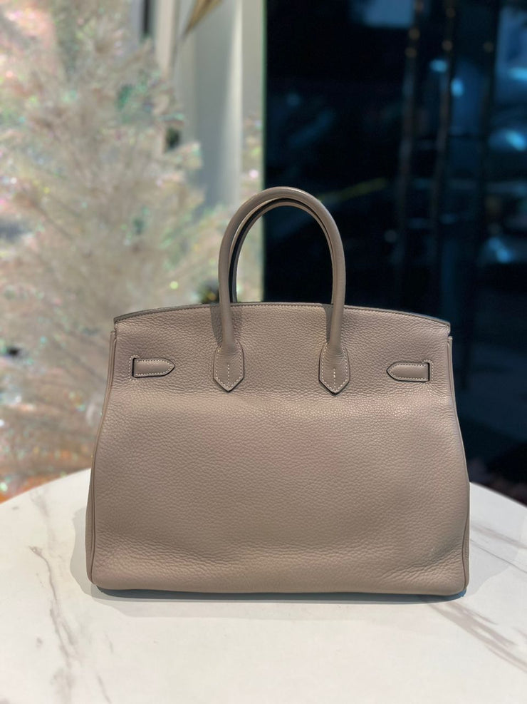 Hermès Birkin 35 Etoupe Taupe Bag PHW – Reeluxs Luxury