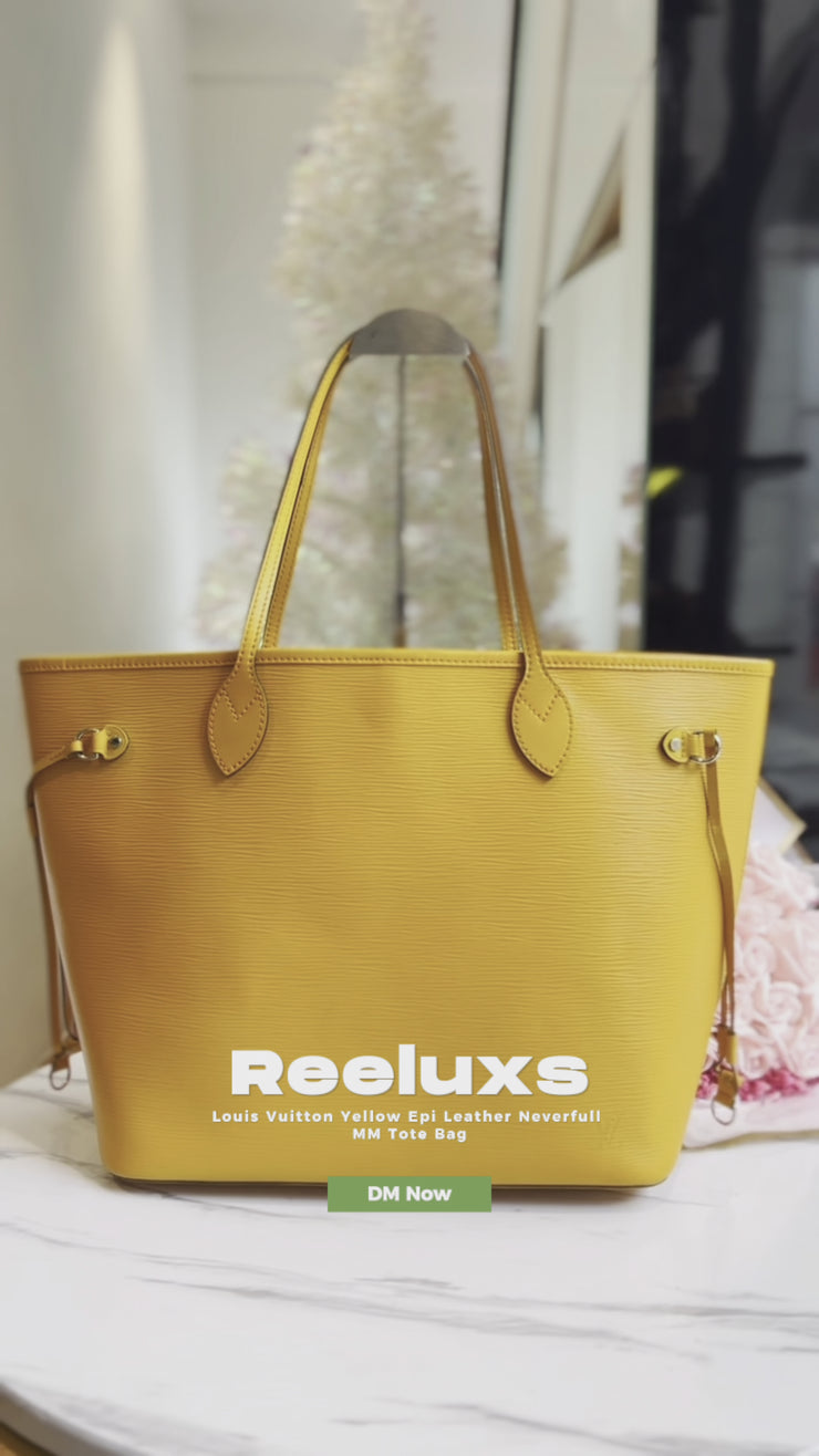 Louis Vuitton Epi Neverfull MM w/ Pouch - Yellow Totes, Handbags
