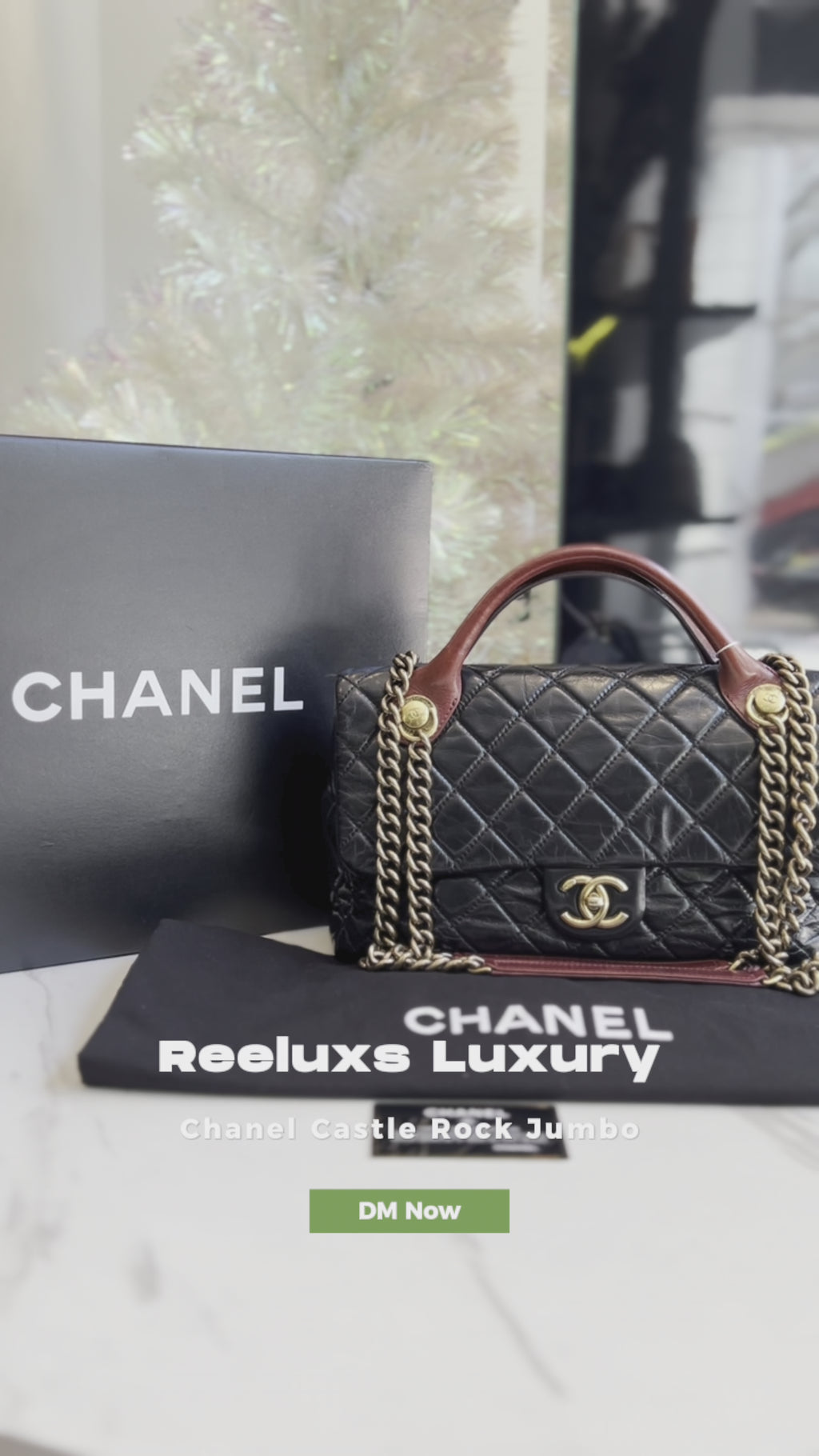 FULL SET CHANEL Castle Rock Jumbo Shoulder Bag