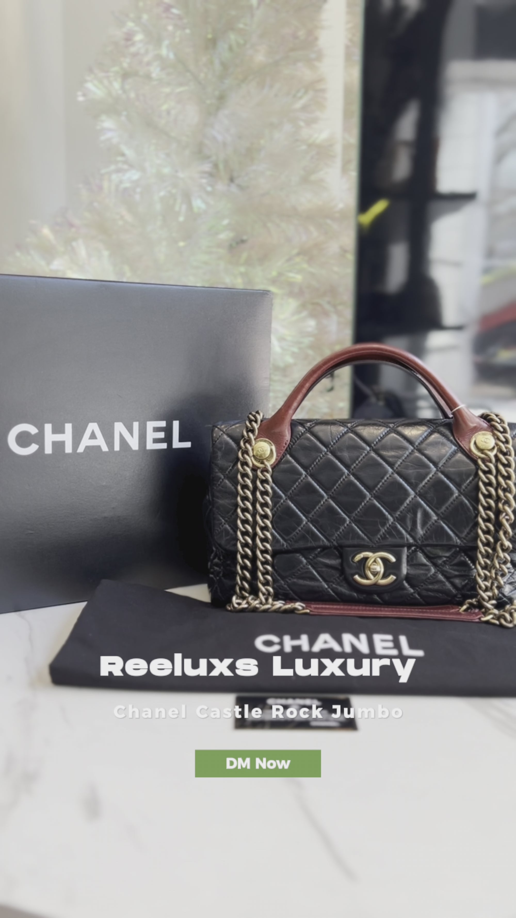 FULL SET CHANEL Castle Rock Jumbo Shoulder Bag