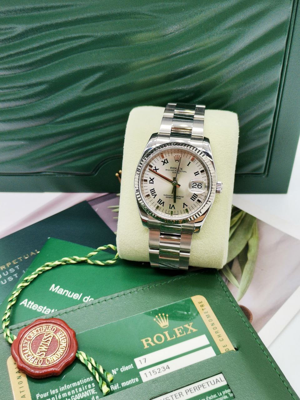 Rolex Datejust Ladies Watch Ref115234 -full Set-