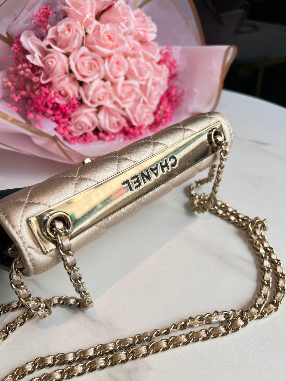 Chanel Iridescent Beige Woc - Reeluxs 