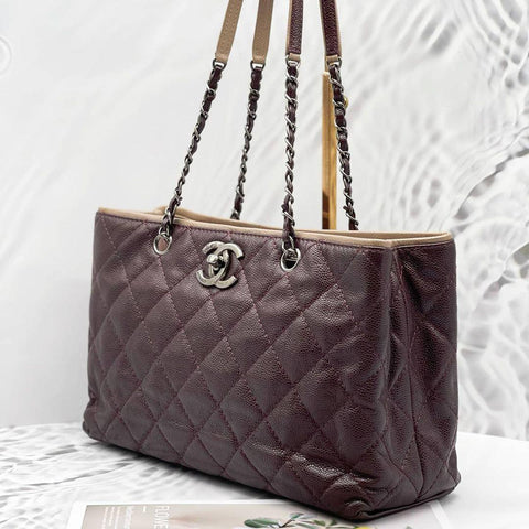 Chanel Quilted Caviar Tote Bag shw - Reeluxs 