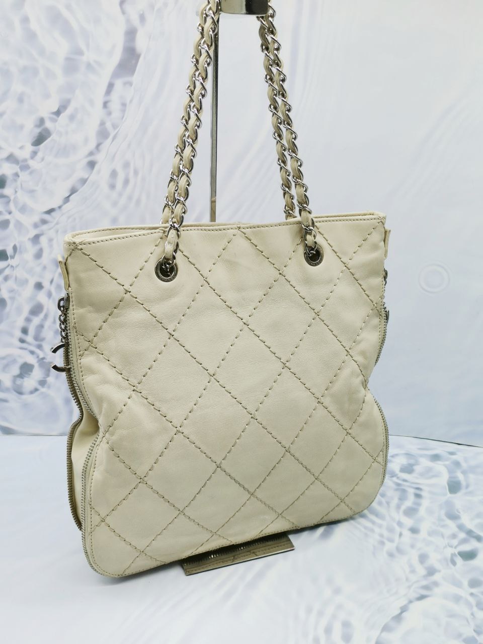 Chanel Silver Chain Shoulder Bag