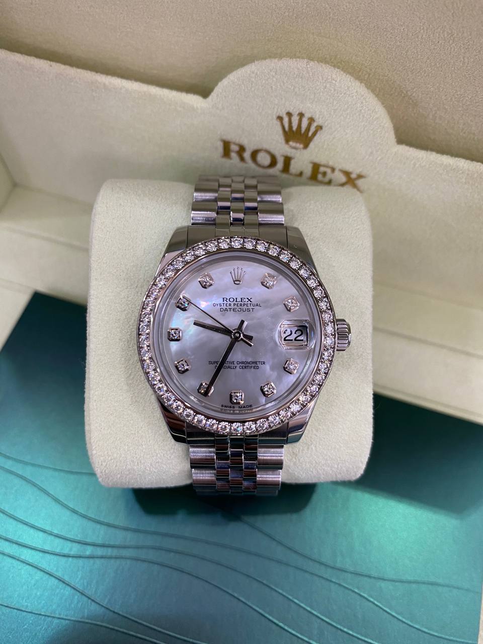 Rolex Lady-datejust Ref 178384 31mm Automatic Watch Full Set