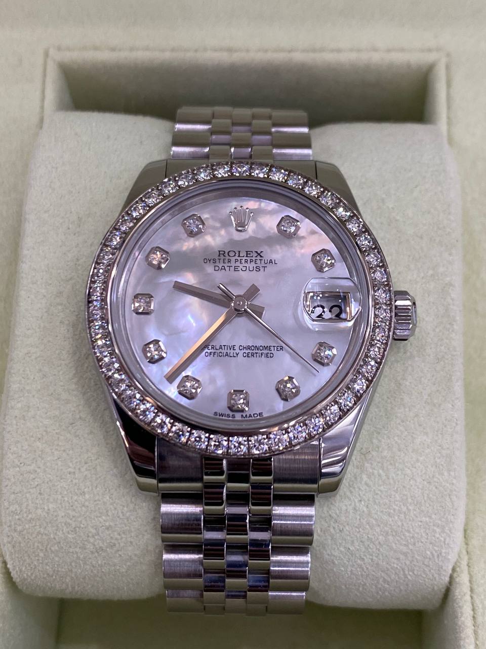 Rolex Lady-datejust Ref 178384 31mm Automatic Watch Full Set