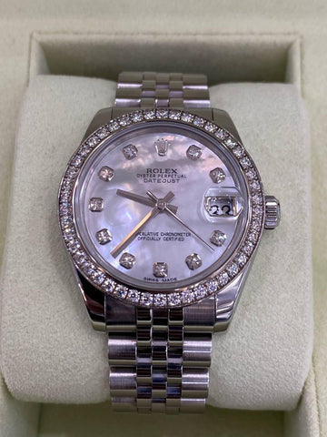 Rolex Lady-datejust Ref 178384 31mm Automatic Watch Full Set - Reeluxs 