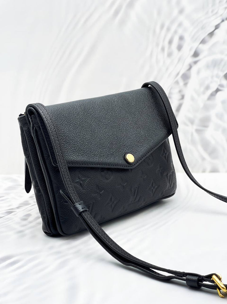 Louis Vuitton Twice Monogram Empreinte Leather Crossbody Bag