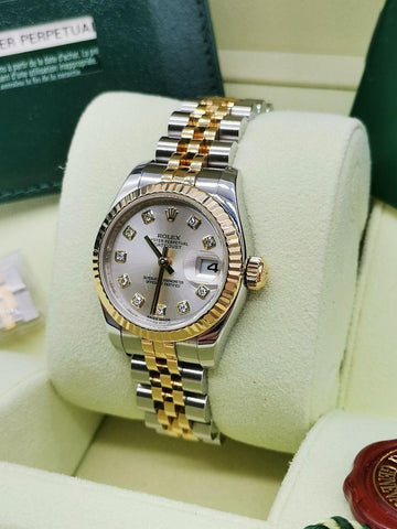 Rolex Datejust Ladies Watch Ref: 179173 -full Set- - Reeluxs 