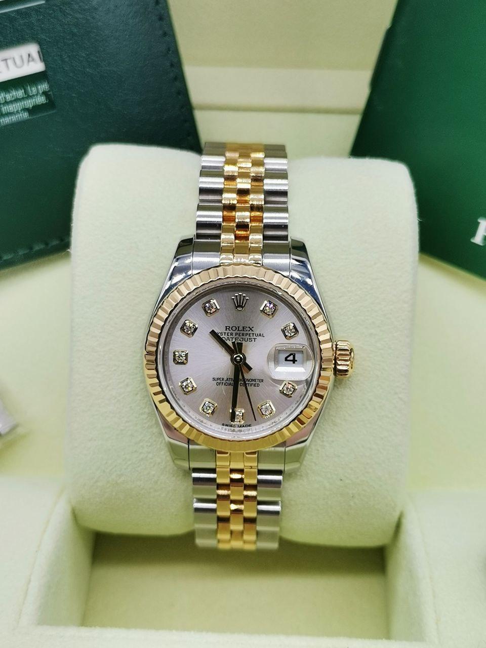 Rolex Datejust Ladies Watch Ref: 179173 -full Set- - Reeluxs 