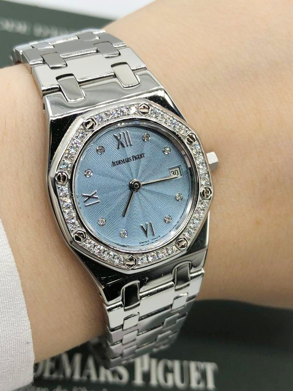 Ap Audemars Piguet Royal Oak Diamond Ladies Watch -full Set- - Reeluxs 