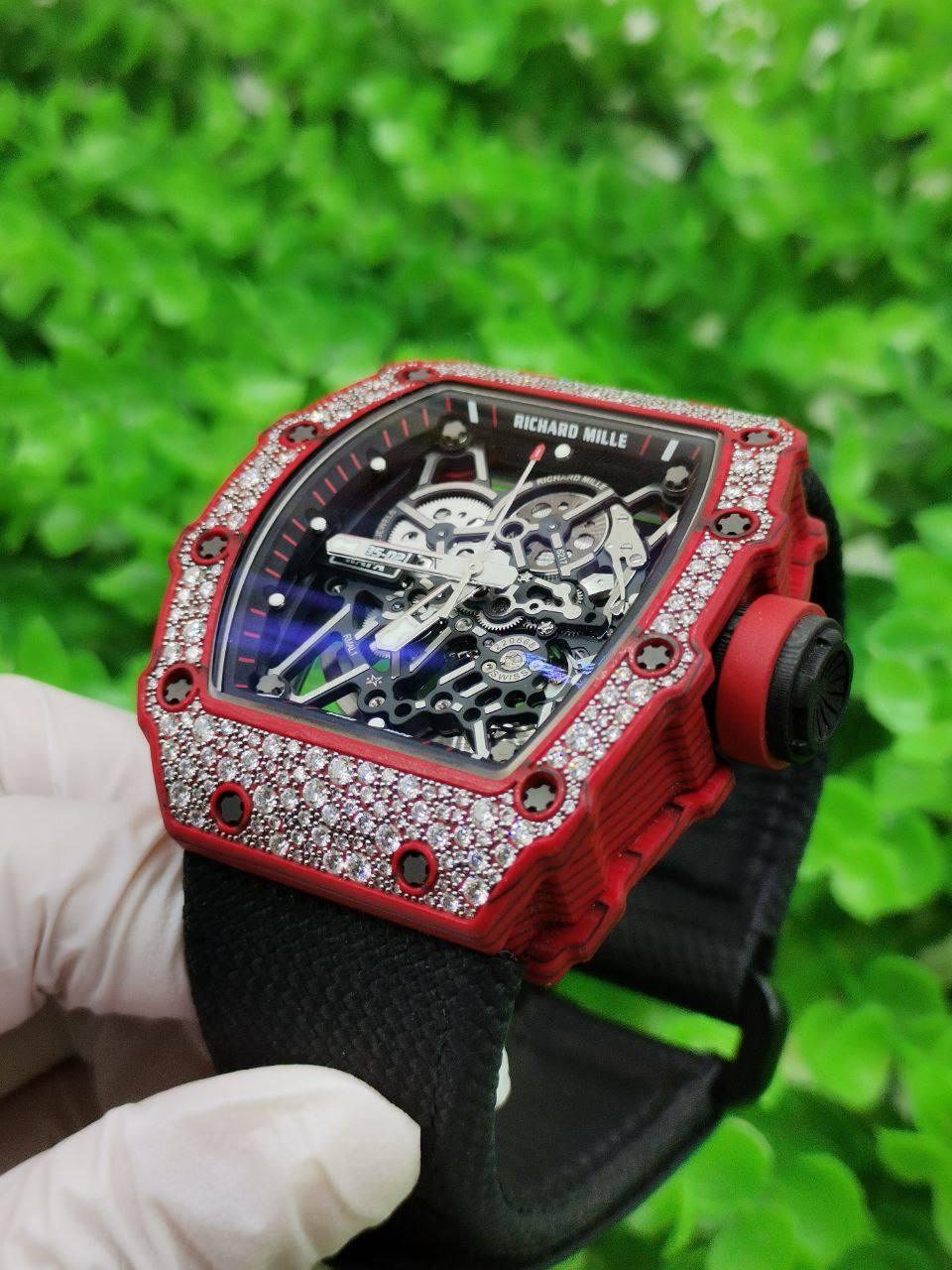 Richard mille rm35-02 rafael nadal ntpt factory diamond watch - Reeluxs 