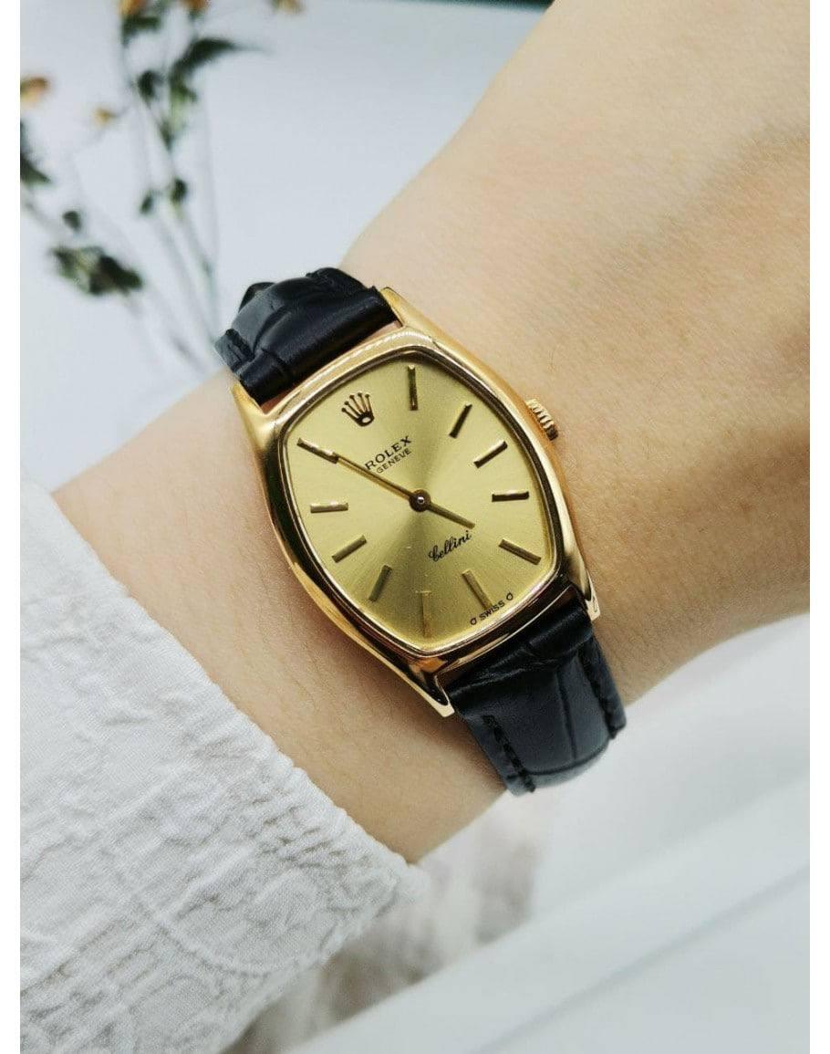 Rolex Cellini Yellow Gold Ladies Watch 26MM Mannual Winding - Reeluxs 